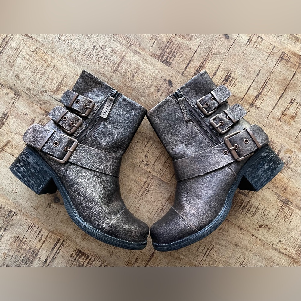 Kenneth Cole Reaction Bronze Moto Boots - Picture 1 of 9